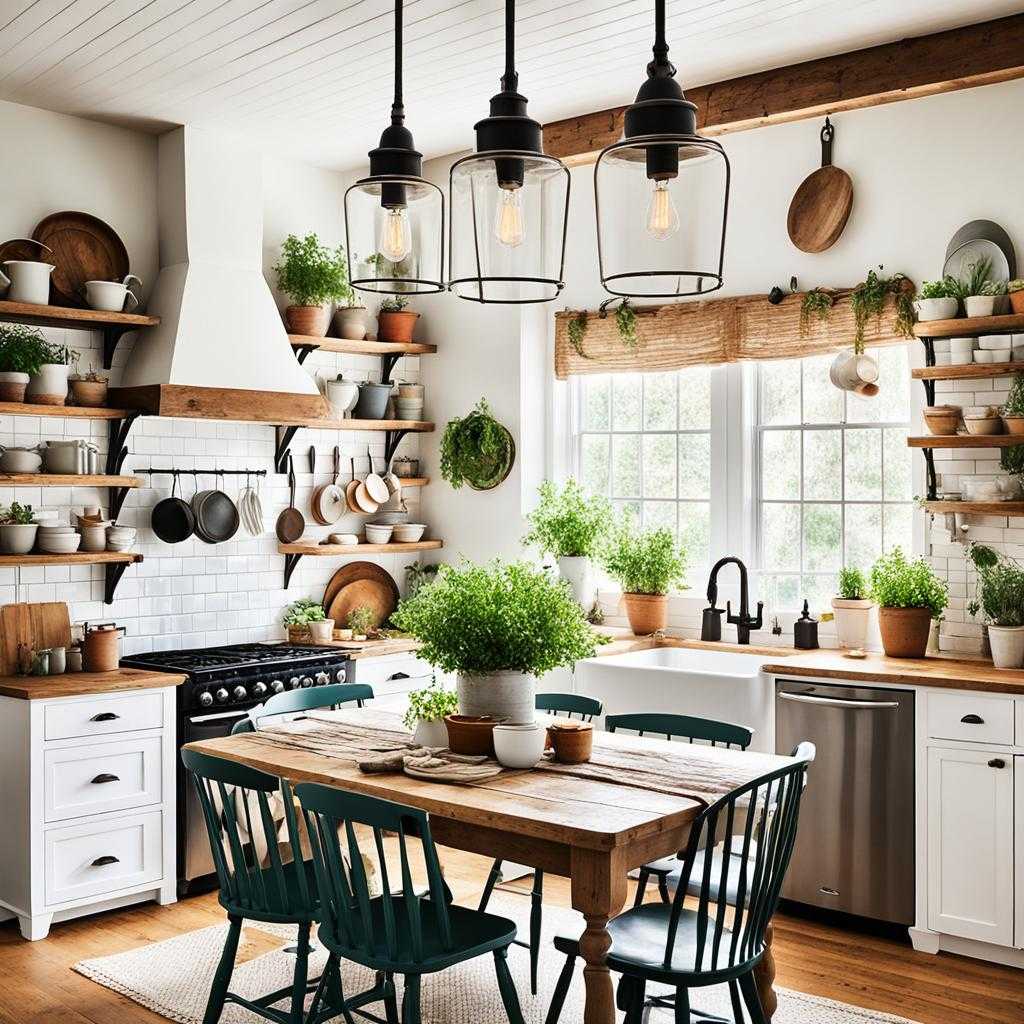 cozy farmhouse kitchen style