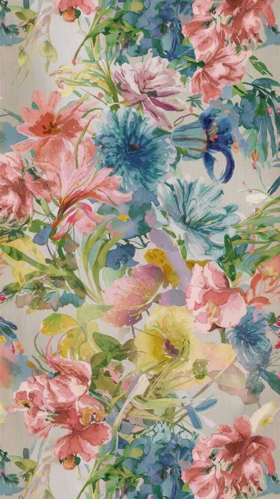 Watercolor Floral Wallpaper Bringing Nature Indoors