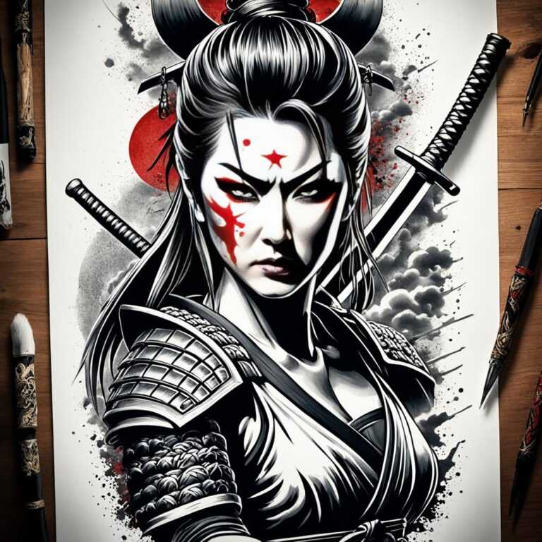 Japanese Samurai Woman Tattoo