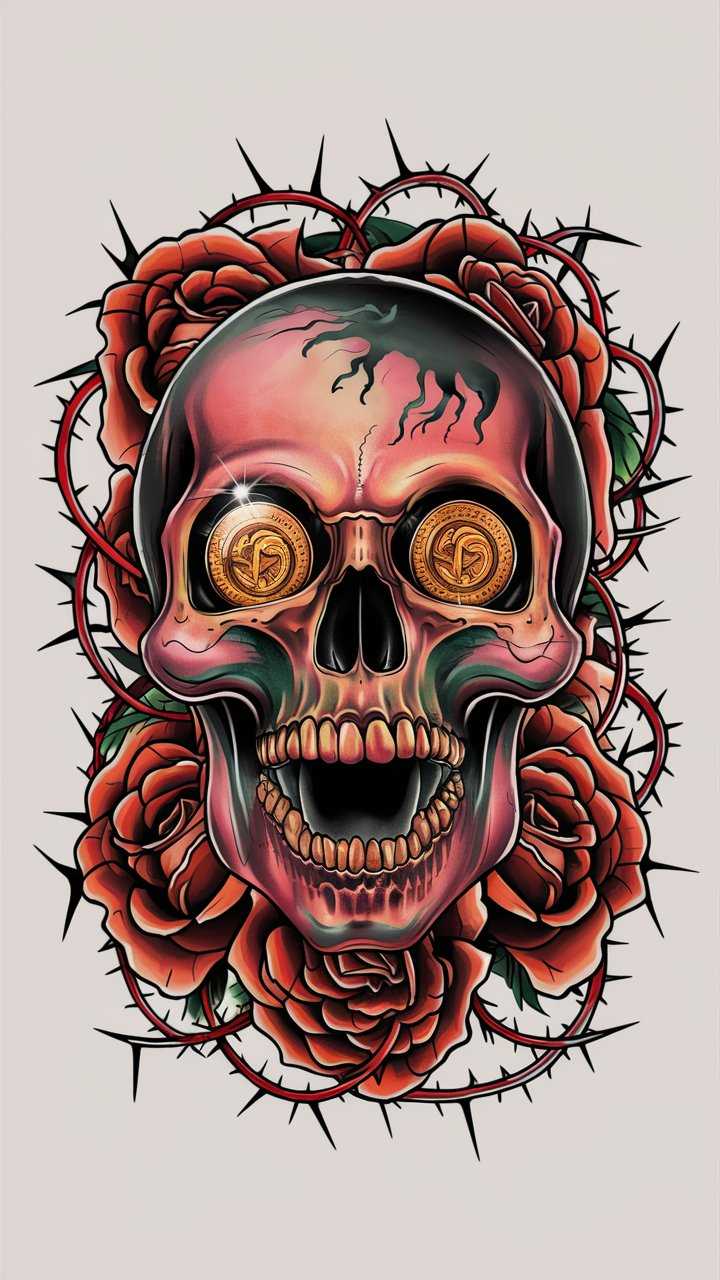 skull tattoo design