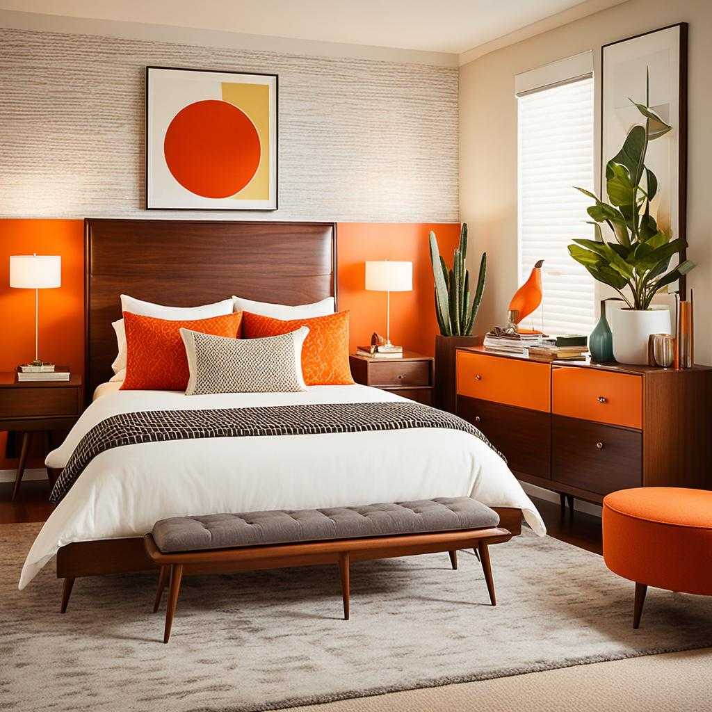 mid century modern bedroom lighting