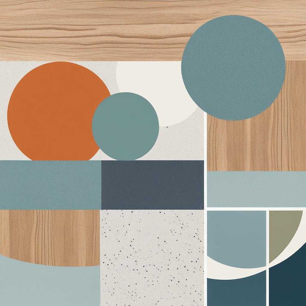 mid century modern color schemes