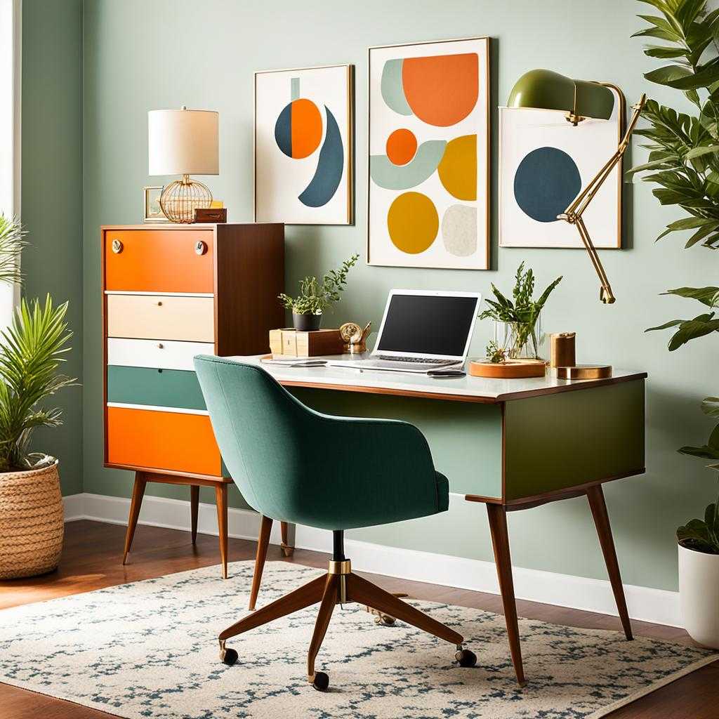 mid century modern desk