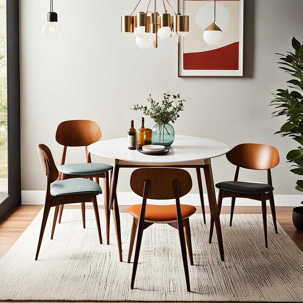 mid-century modern dining chair styles