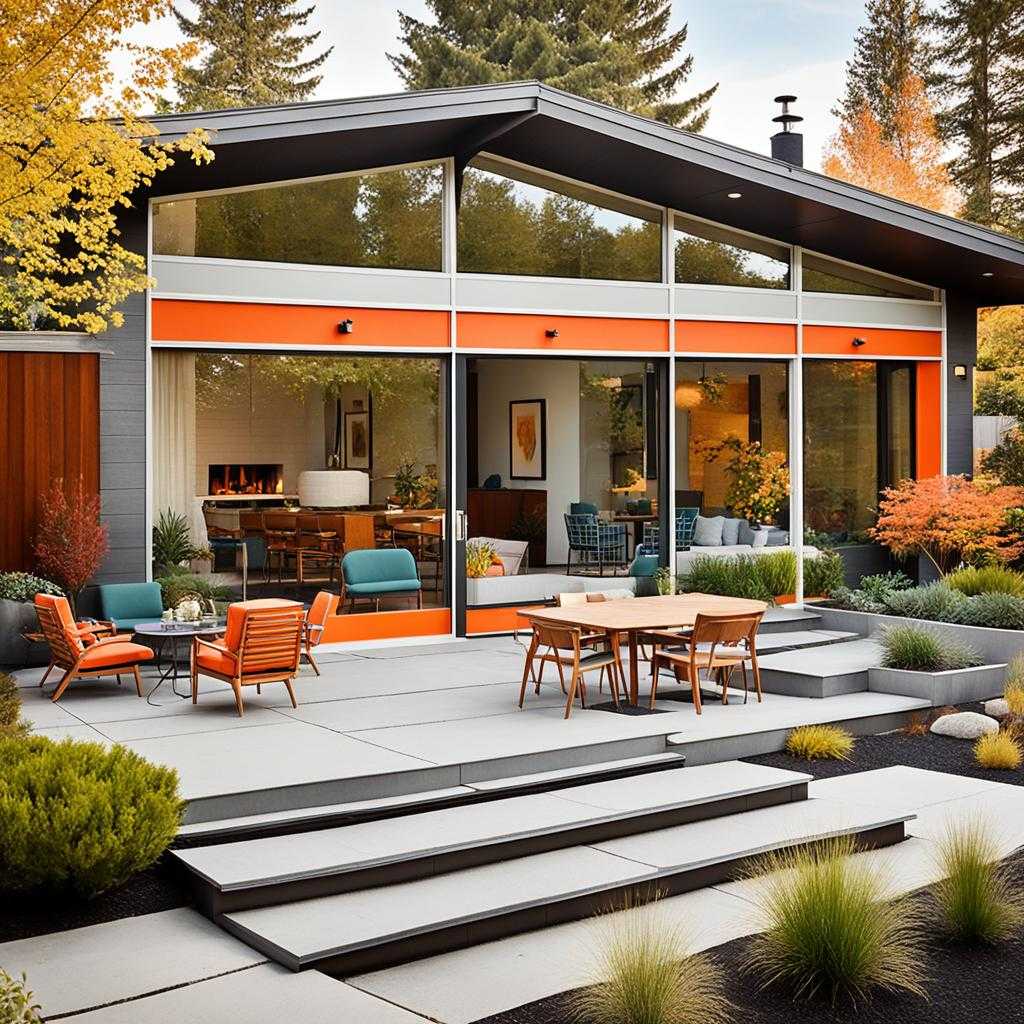 mid century modern house exterior