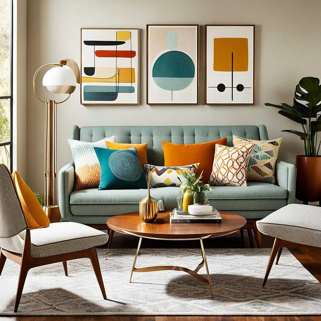 mid century modern material combinations