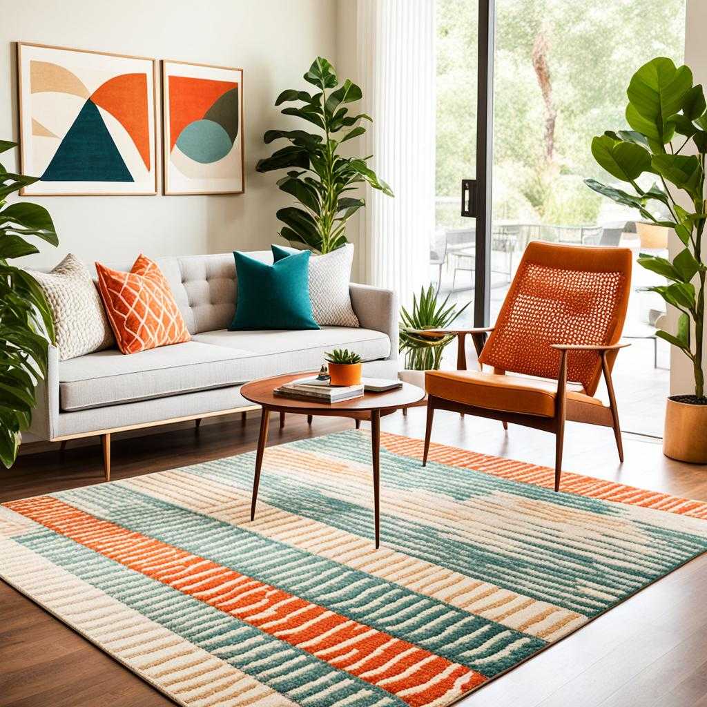 mid century modern rug