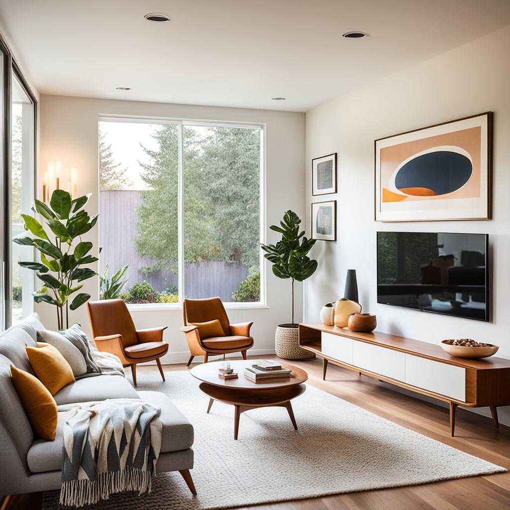 mid-century modern small spaces