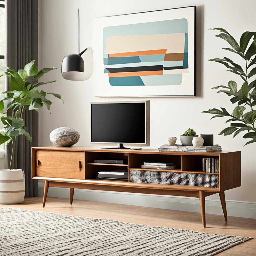 mid century modern tv stand