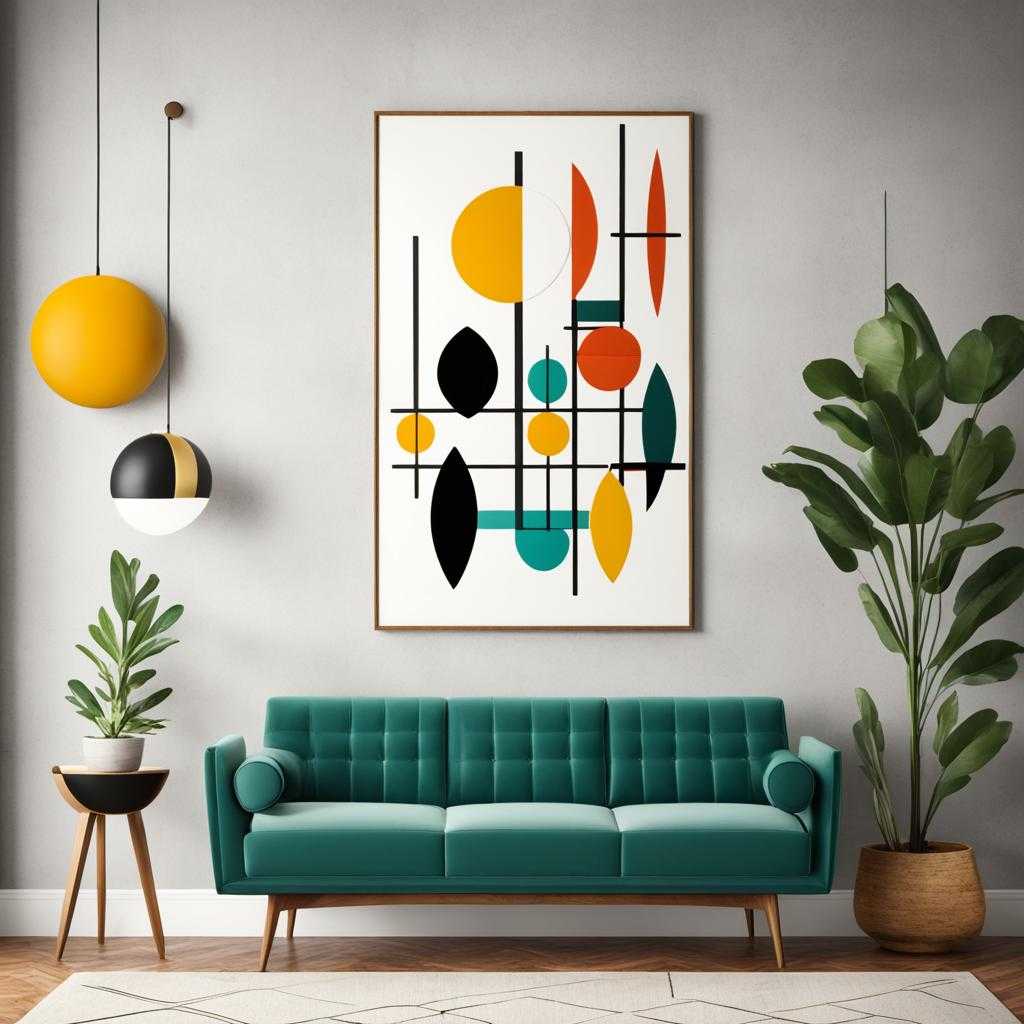 mid century modern wall art