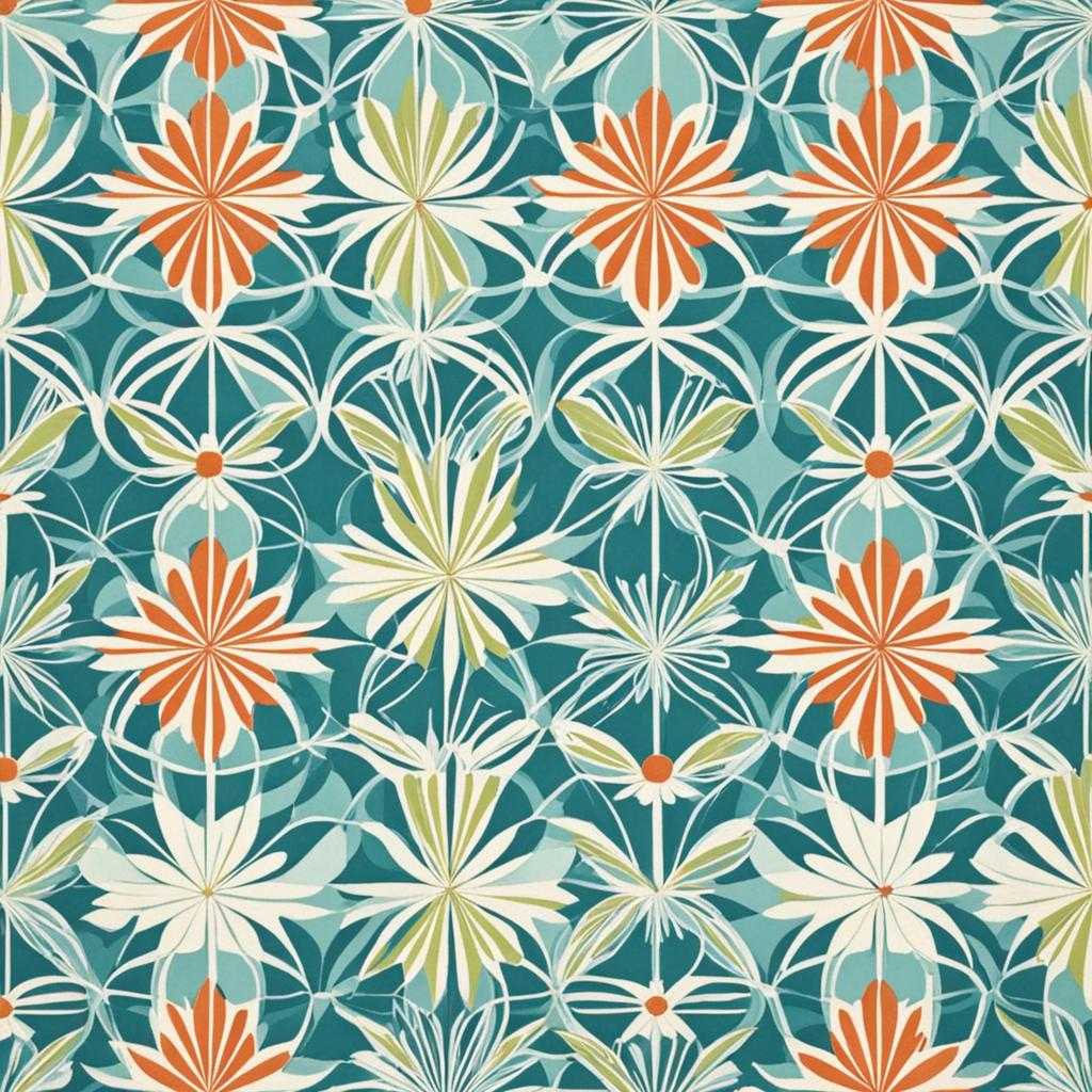 mid century modern wallpaper patterns