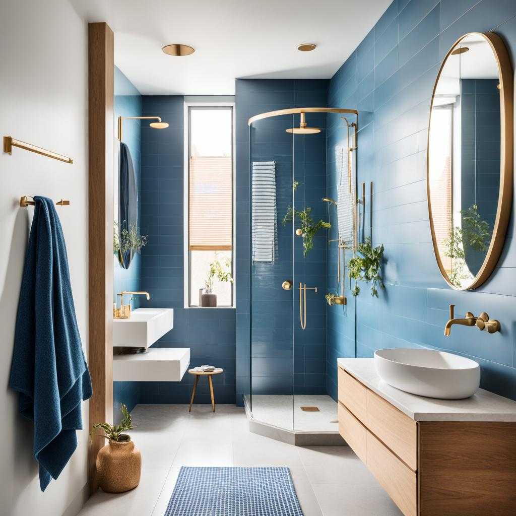 midcentury modern bathroom materials