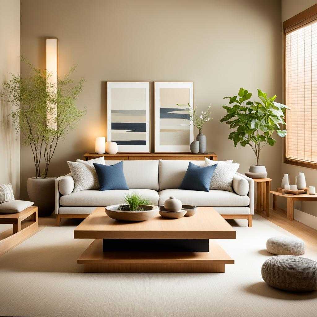 neutral colors in Japanese living room neutral colors in Japanese living room