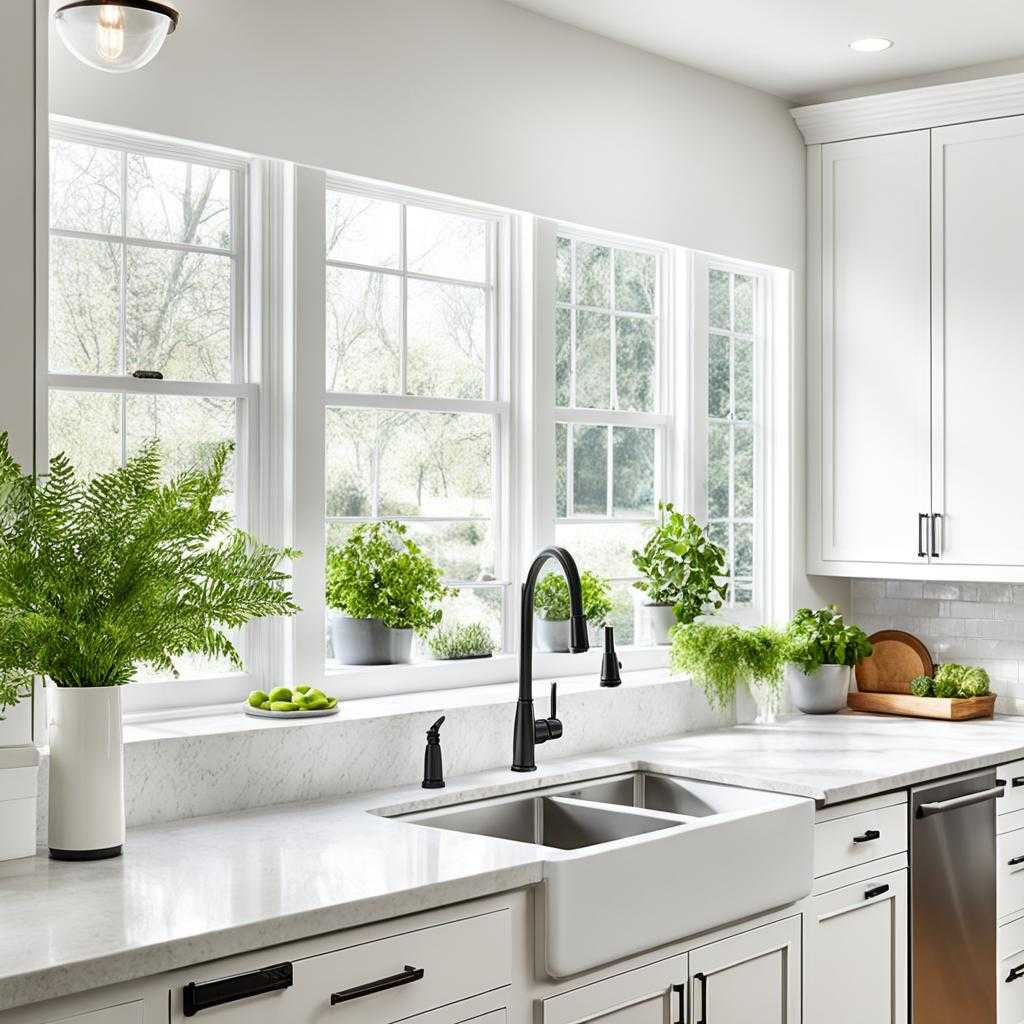 white kitchen cabinets