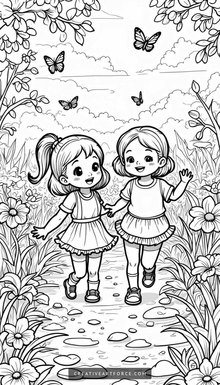 Spring Coloring Page