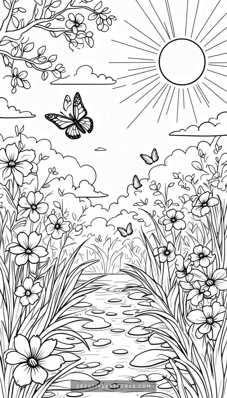 Spring Coloring Pages