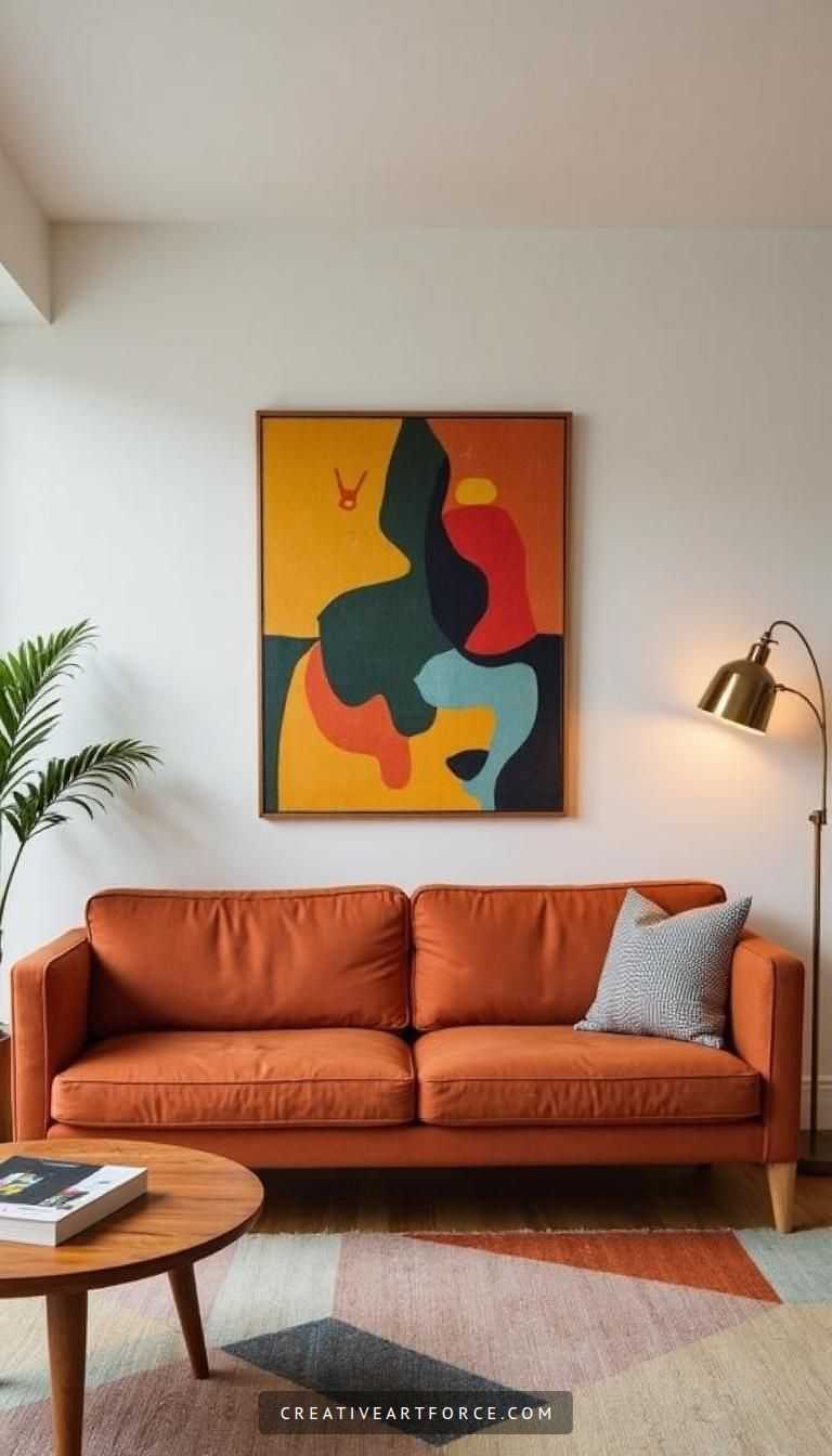 Chic Mid Century Modern Living Room