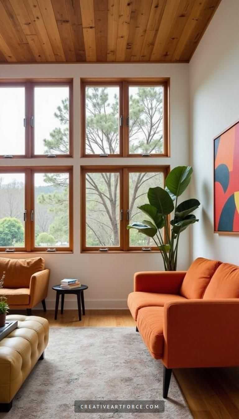 Mid-Century Modern Living Space