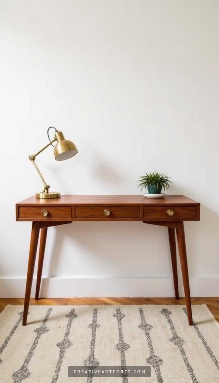 Chic Mid Century Modern Workspace