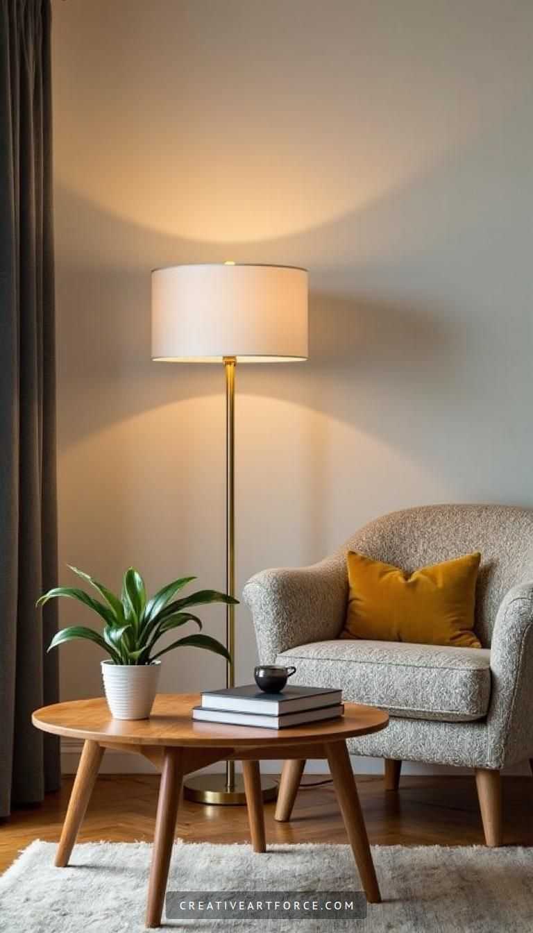 Chic Mid Century Modern Floor Lamp