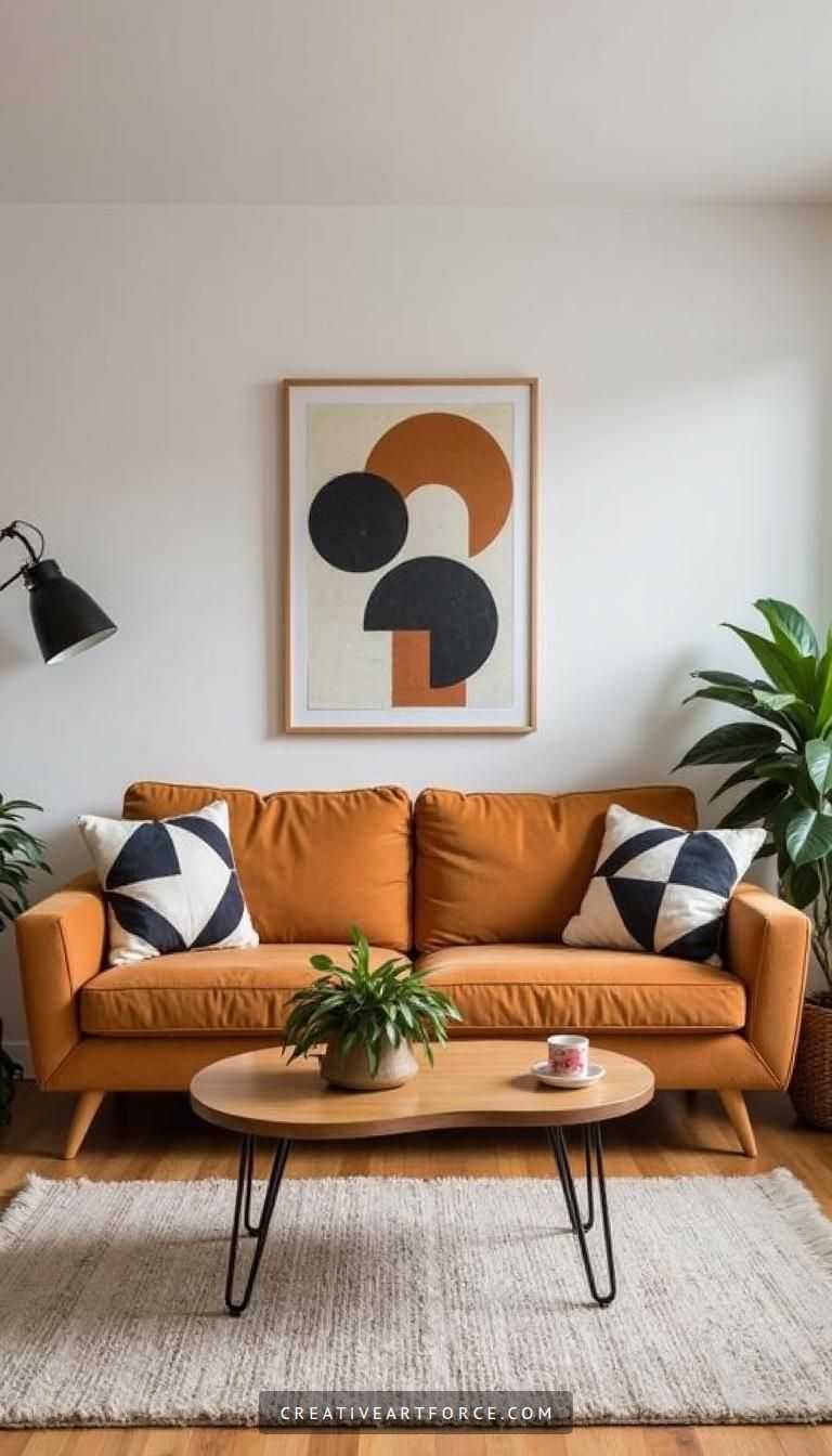 Stylish Mid-Century Modern Living Room