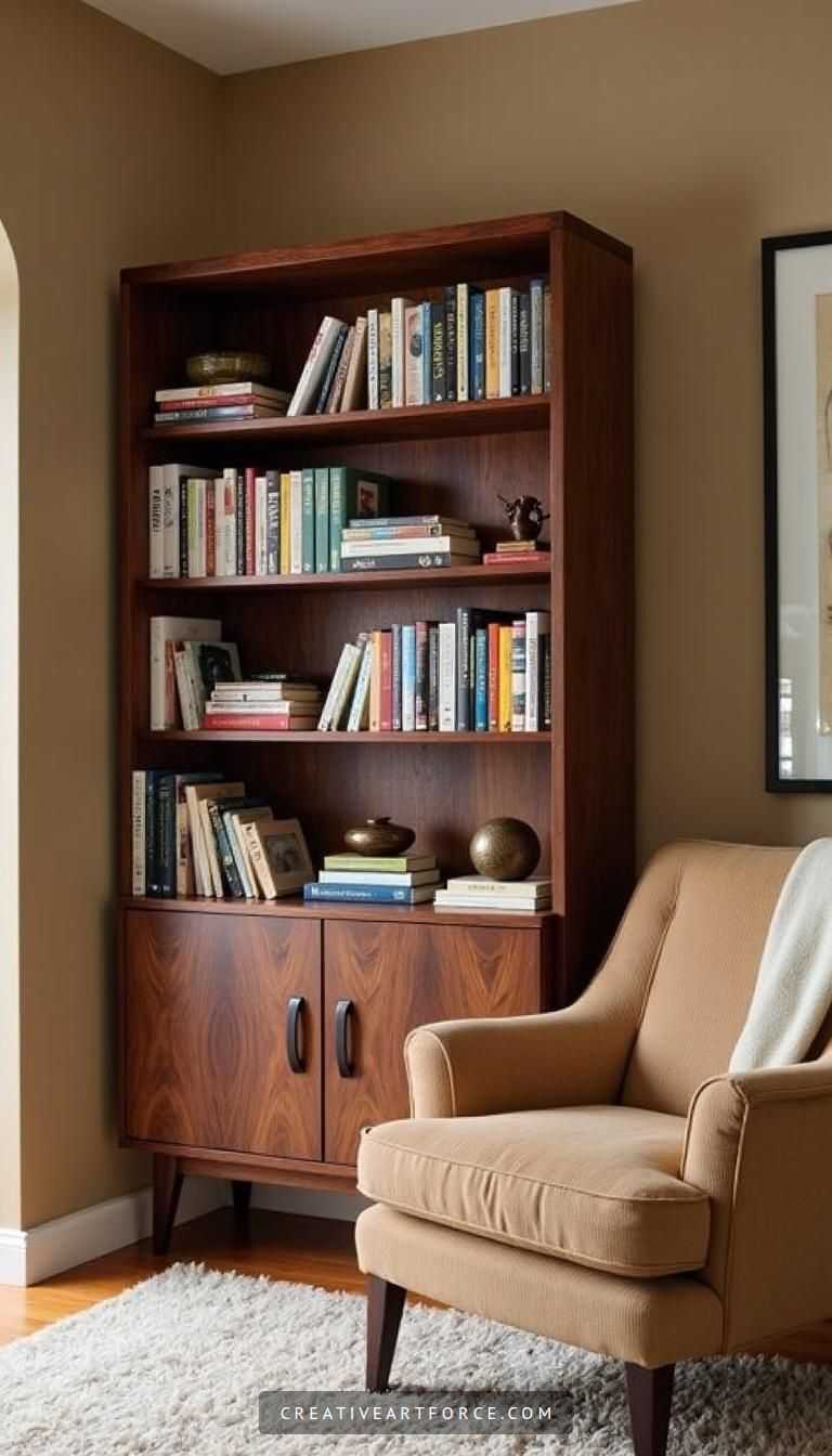 Stylish Mid Century Modern Reading Nook