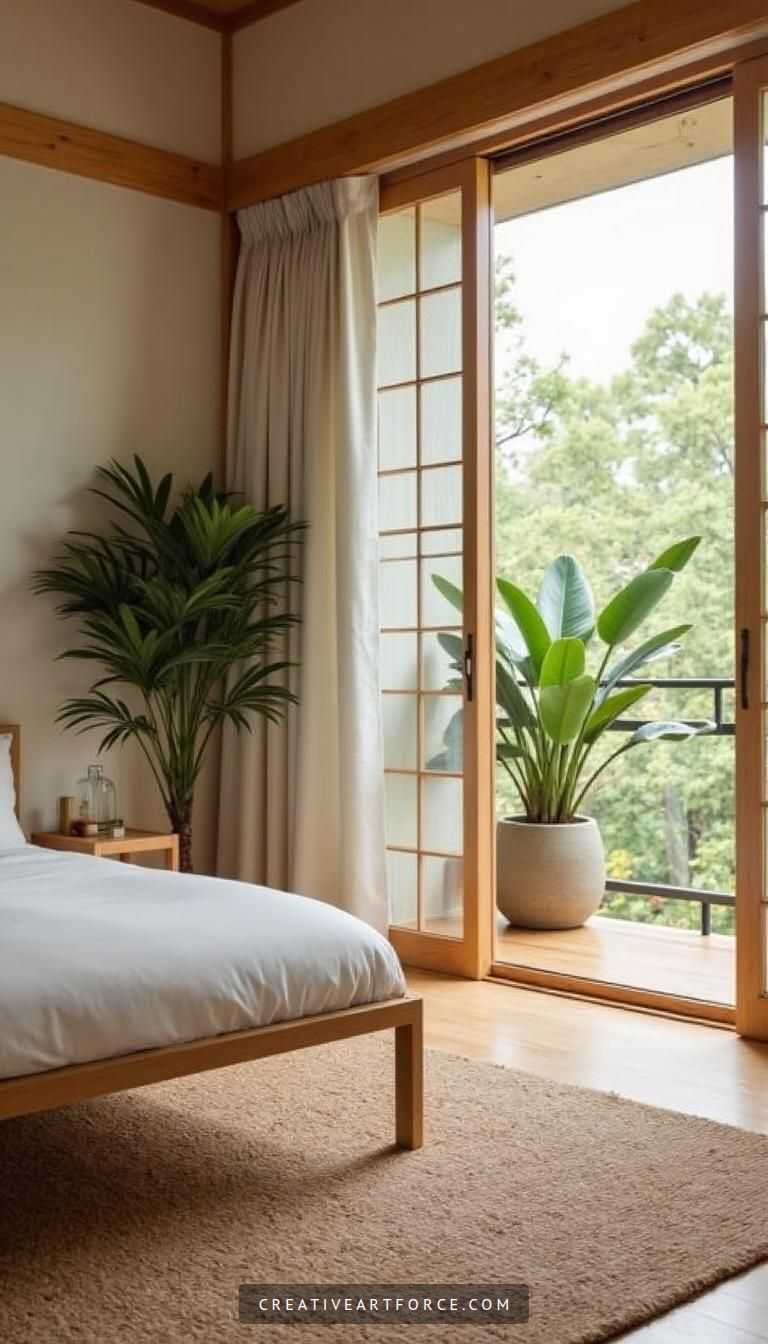Minimalism Interior Design with Natural Wood and Bamboo Furniture