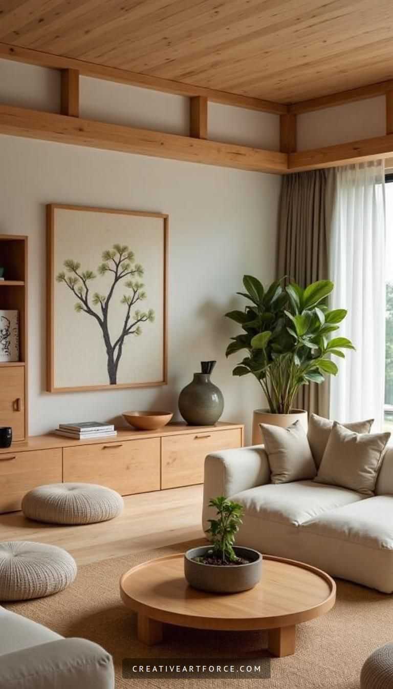 Zen-inspired home with natural elements