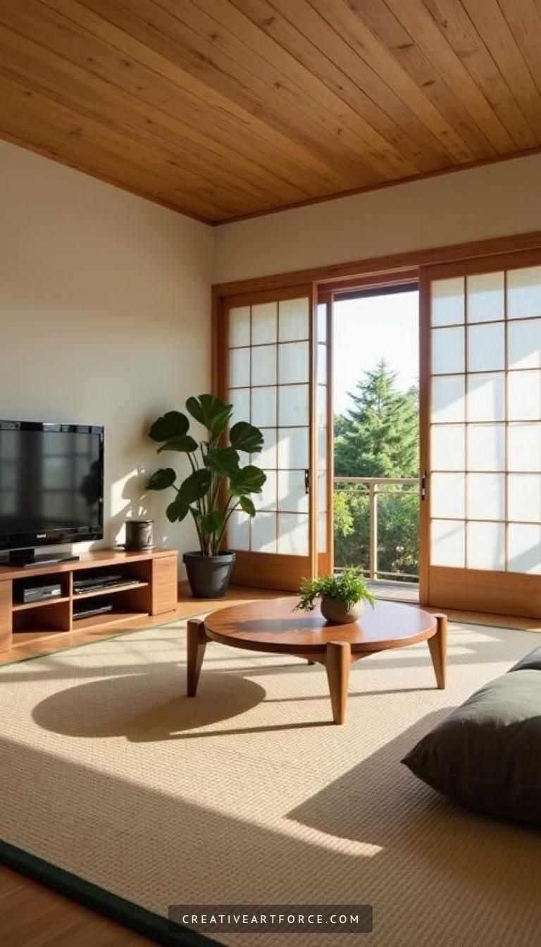 Japanese Living Room Design