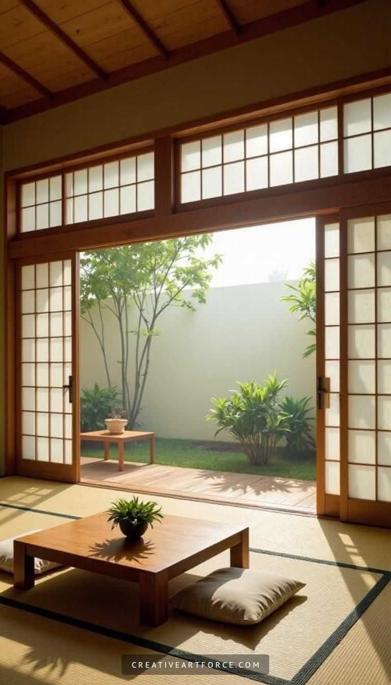 Japanese Minimalist Living Room