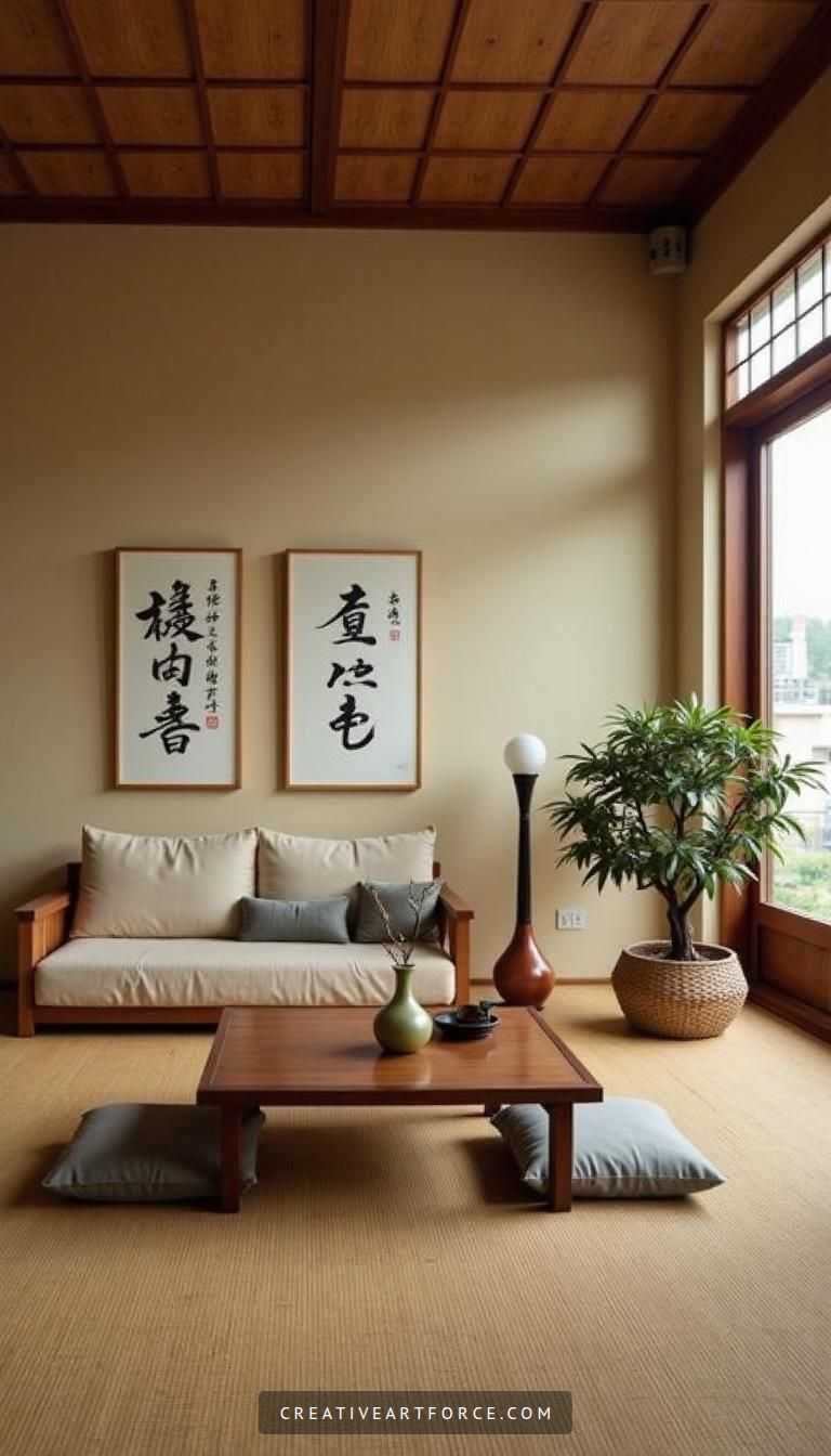 Cozy Japanese Living Room