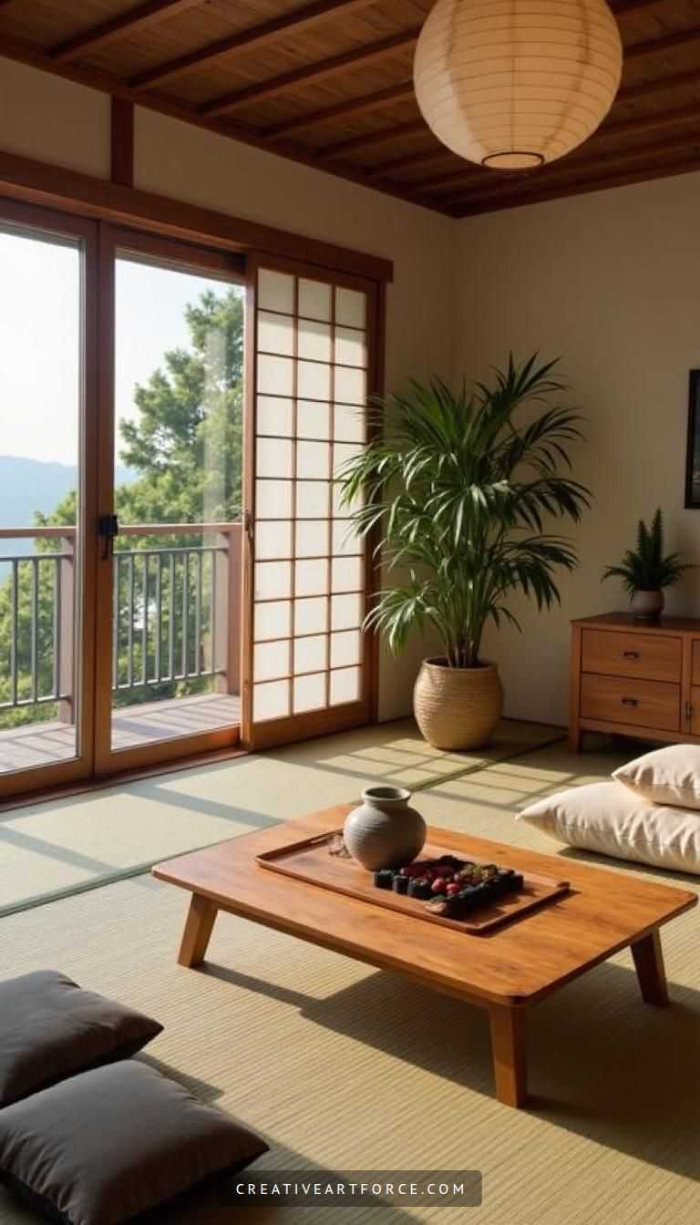 tranquil Japanese living room