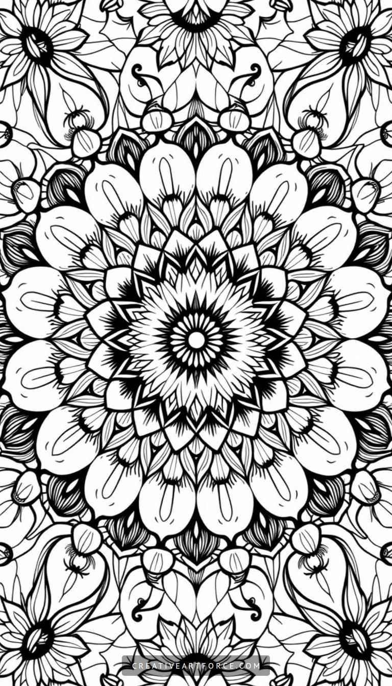 Intricate Mandala to Color