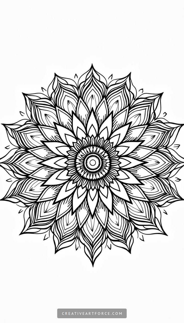 Mandala Coloring Page