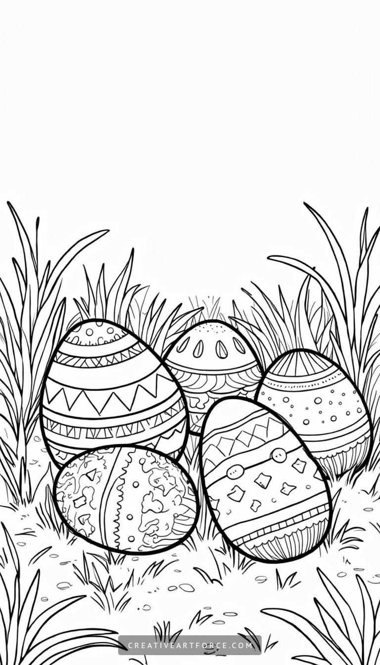 Coloring Book Easter Eggs Thumbnail
