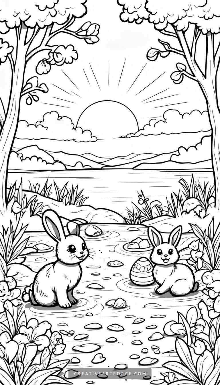 Easter coloring page