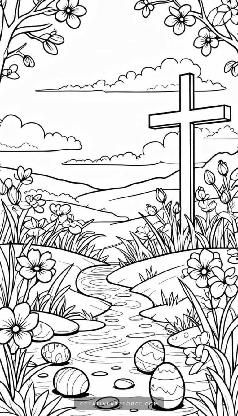 Easter Coloring Page