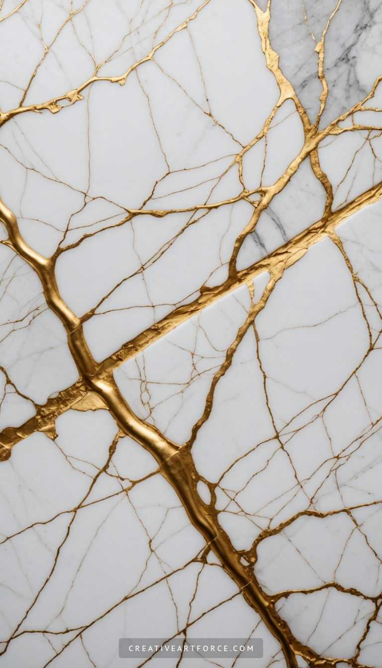 Abstract view of marble waves inspired by natural landscapes