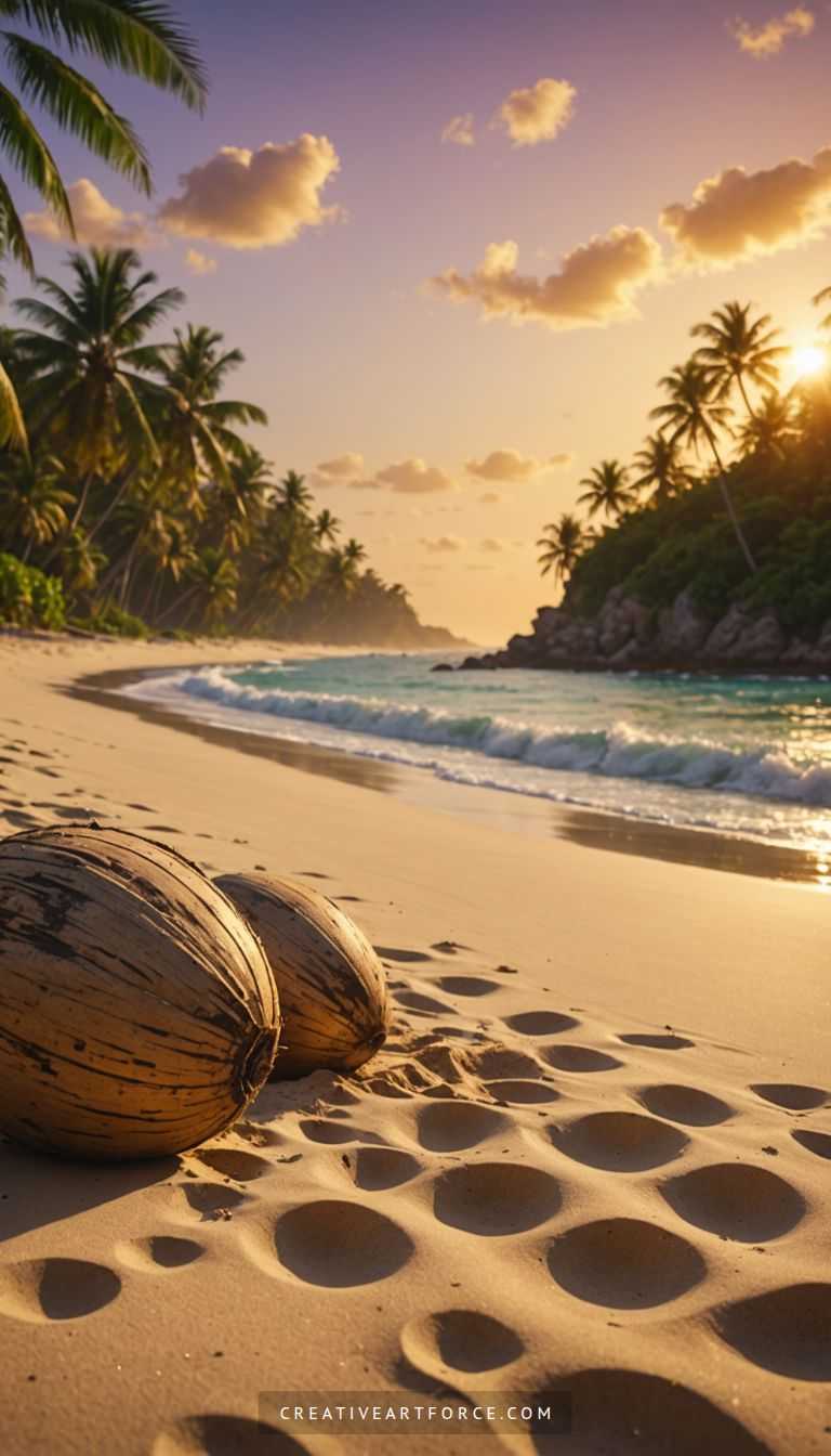 Silhouette of the cave entrance at sunset