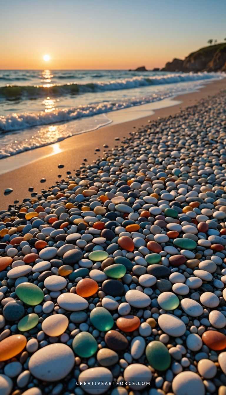 Golden sunlight illuminating a peaceful ocean scene with mountain silhouettes